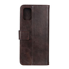 Leather Case Stands Flip Cover T17 Holder for Xiaomi Mi 11 Lite 4G Brown