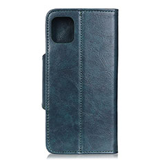 Leather Case Stands Flip Cover T18 Holder for Xiaomi Mi 11 Lite 4G Blue