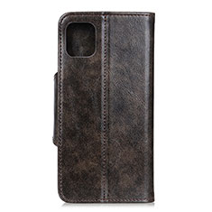 Leather Case Stands Flip Cover T18 Holder for Xiaomi Mi 11 Lite 4G Brown