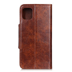 Leather Case Stands Flip Cover T18 Holder for Xiaomi Mi 11 Lite 4G Light Brown
