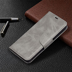 Leather Case Stands Flip Cover T18 Holder for Xiaomi Poco M3 Gray