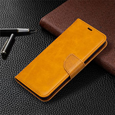 Leather Case Stands Flip Cover T18 Holder for Xiaomi Poco M3 Yellow