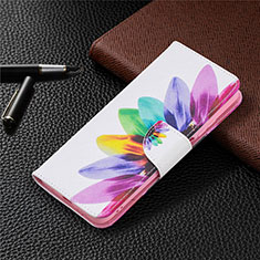 Leather Case Stands Flip Cover T19 Holder for Xiaomi Poco M3 Colorful