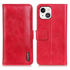 Leather Case Stands Flip Cover T20 Holder for Apple iPhone 13 Mini Red
