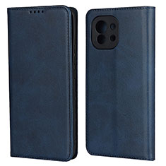Leather Case Stands Flip Cover T20 Holder for Xiaomi Mi 11 Lite 4G Blue
