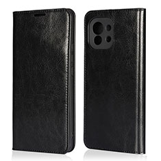 Leather Case Stands Flip Cover T21 Holder for Xiaomi Mi 11 Lite 4G Black