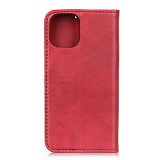 Leather Case Stands Flip Cover T24 Holder for Xiaomi Mi 11 Lite 5G Red
