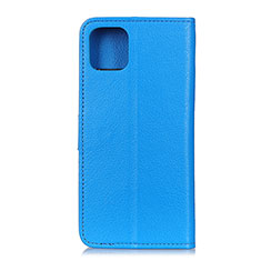 Leather Case Stands Flip Cover T25 Holder for Xiaomi Mi 11 Lite 5G NE Sky Blue