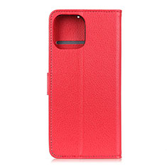 Leather Case Stands Flip Cover T25 Holder for Xiaomi Mi 11 Lite 5G Red