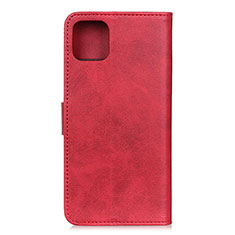 Leather Case Stands Flip Cover T27 Holder for Xiaomi Mi 11 Lite 4G Red