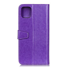 Leather Case Stands Flip Cover T28 Holder for Xiaomi Mi 11 Lite 5G Purple