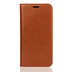 Leather Case Stands Flip Cover U01 Holder for Huawei Enjoy 8S Orange