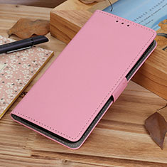 Leather Case Stands Flip Cover Z01 Holder for Apple iPhone 14 Pro Max Pink