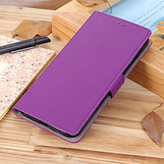 Leather Case Stands Flip Cover Z01 Holder for Apple iPhone 14 Pro Max Purple