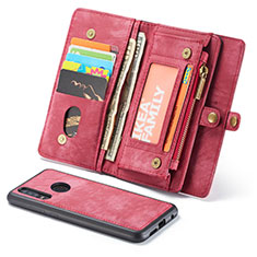 Leather Case Stands Flip Cover Z02 Holder for Huawei P30 Lite New Edition Red