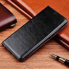 Leather Case Stands Flip Cover Z06 Holder for Apple iPhone 14 Pro Black