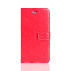 Leather Case Stands Flip Holder Cover for Huawei Enjoy 8e Lite Red
