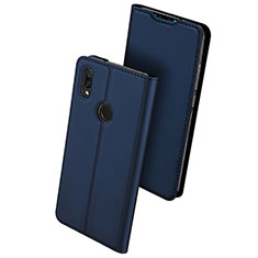 Leather Case Stands Flip Holder Cover for Huawei Enjoy 9 Plus Blue