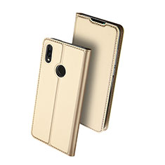 Leather Case Stands Flip Holder Cover for Huawei Enjoy 9 Plus Gold
