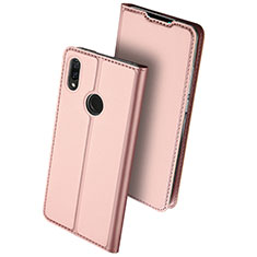 Leather Case Stands Flip Holder Cover for Huawei Enjoy 9 Plus Rose Gold