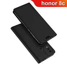 Leather Case Stands Flip Holder Cover for Huawei Honor Play 8C Black