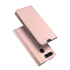 Leather Case Stands Flip Holder Cover for Huawei Honor View 20 Rose Gold