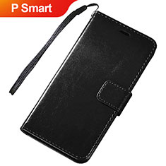 Leather Case Stands Flip Holder Cover for Huawei P Smart (2019) Black