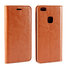 Leather Case Stands Flip Holder Cover for Huawei P10 Lite Orange