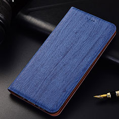 Leather Case Stands Flip Holder Cover for Oppo Find X Blue