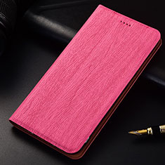 Leather Case Stands Flip Holder Cover for Oppo Find X Hot Pink