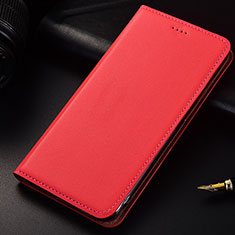 Leather Case Stands Flip Holder Cover for Samsung Galaxy A6s Red