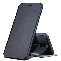 Leather Case Stands Flip Holder Cover for Samsung Galaxy C8 C710F Black