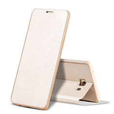 Leather Case Stands Flip Holder Cover for Samsung Galaxy C9 Pro C9000 Gold