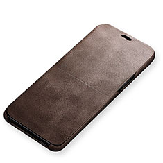 Leather Case Stands Flip Holder Cover for Samsung Galaxy S9 Brown