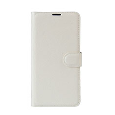 Leather Case Stands Flip Holder Cover for Wiko Wim Lite 4G White
