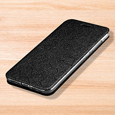 Leather Case Stands Flip Holder Cover for Xiaomi Mi Play 4G Black