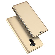 Leather Case Stands Flip Holder Cover for Xiaomi Pocophone F1 Gold