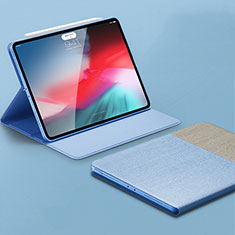 Leather Case Stands Flip Holder Cover L01 for Apple iPad Pro 11 (2018) Sky Blue