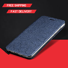 Leather Case Stands Flip Holder Cover L01 for Huawei Y9 (2019) Blue