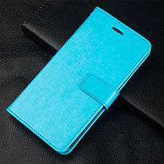 Leather Case Stands Flip Holder Cover L01 for OnePlus 5T A5010 Sky Blue