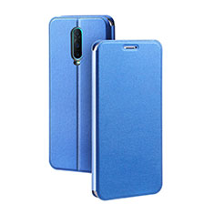 Leather Case Stands Flip Holder Cover L01 for Oppo RX17 Pro Blue