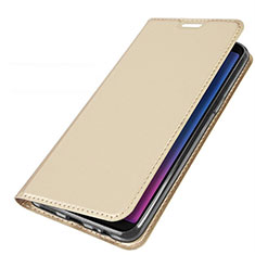 Leather Case Stands Flip Holder Cover L01 for Samsung Galaxy A6s Gold