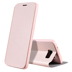 Leather Case Stands Flip Holder Cover L01 for Samsung Galaxy S7 Edge G935F Rose Gold