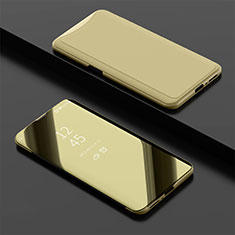 Leather Case Stands Flip Holder Mirror Cover for Oppo Find X Gold