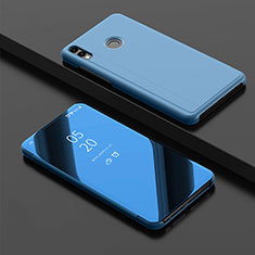 Leather Case Stands Flip Mirror Cover Holder for Huawei Honor 10 Lite Sky Blue