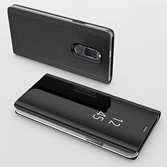 Leather Case Stands Flip Mirror Cover Holder for Huawei Nova 2i Black