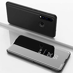 Leather Case Stands Flip Mirror Cover Holder for Huawei Nova 3i Black