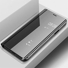 Leather Case Stands Flip Mirror Cover Holder for OnePlus 7 Pro Black