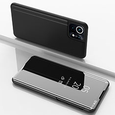 Leather Case Stands Flip Mirror Cover Holder for Xiaomi Mi 11 Lite 5G Black