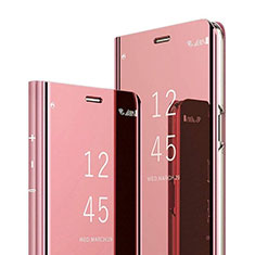 Leather Case Stands Flip Mirror Cover Holder for Xiaomi Mi 8 Pro Global Version Rose Gold